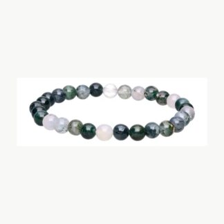 Bracciale in agata muschiata 6 mm Vives