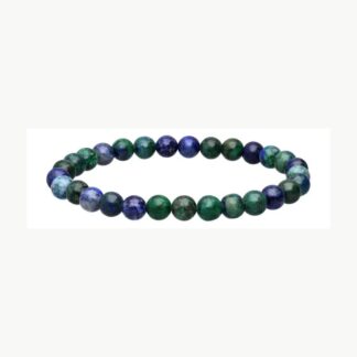 Bracciale in azzurrite e malachite trattata 6 mm Vives