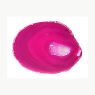 Piatto medio in agata fucsia tinta Vives